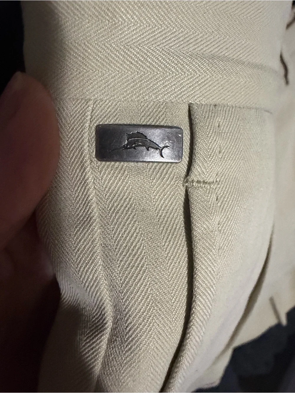 Tommy Bahama Silk Preppy Costal Performance Shorts Beige Size 36.